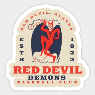 Red Devil Demons Sticker